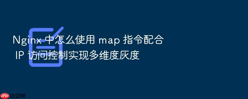 nginx 中怎么使用 map 指令配合 ip 访问控制实现多维度灰度