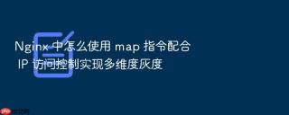 nginx 中怎么使用 map 指令配合 ip 访问控制实现多维度灰度