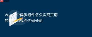 vue 3 中异步组件怎么实现页面的按需加载与代码分割