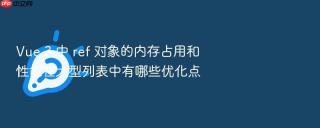 vue 3 中 ref 对象的内存占用和性能在大型列表中有哪些优化点