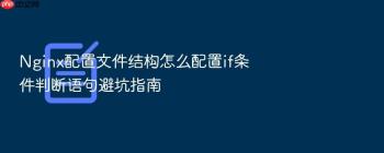 Nginx配置文件结构怎么配置if条件判断语句避坑指南