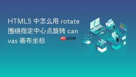 HTML5 中怎么用 rotate 围绕指定中心点旋转 canvas 画布坐标