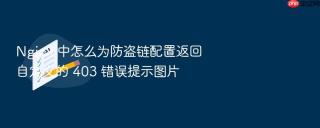 nginx 中怎么为防盗链配置返回自定义的 403 错误提示图片