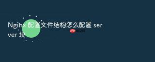 nginx 配置文件结构怎么配置 server 块