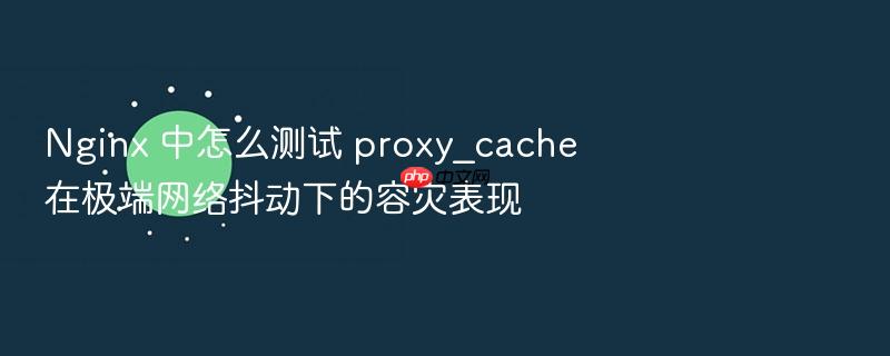 nginx 中怎么测试 proxy_cache 在极端网络抖动下的容灾表现