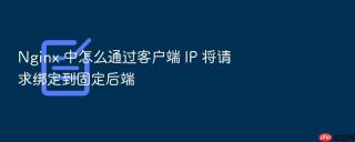 nginx 中怎么通过客户端 ip 将请求绑定到固定后端