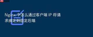 Nginx 中怎么通过客户端 IP 将请求绑定到固定后端