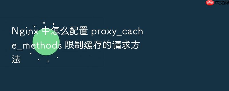 nginx 中怎么配置 proxy_cache_methods 限制缓存的请求方法