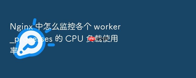 nginx 中怎么监控各个 worker_processes 的 cpu 负载使用率