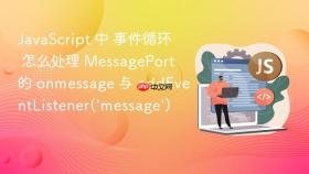 JavaScript 中 事件循环 怎么处理 MessagePort 的 onmessage 与 addEventListener(‘message’)