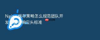 nginx 缓存策略怎么规范团队开发的缓存响应头标准