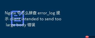 nginx 中怎么排查 error_log 提示 client intended to send too large body 错误