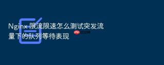 Nginx 限流限速怎么测试突发流量下的队列等待表现