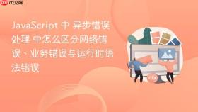 JavaScript 中 异步错误处理 中怎么区分网络错误、业务错误与运行时语法错误