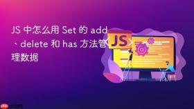 js 中怎么用 set 的 add、delete 和 has 方法管理数据