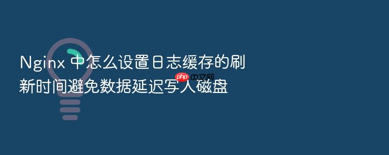 nginx 中怎么设置日志缓存的刷新时间避免数据延迟写入磁盘