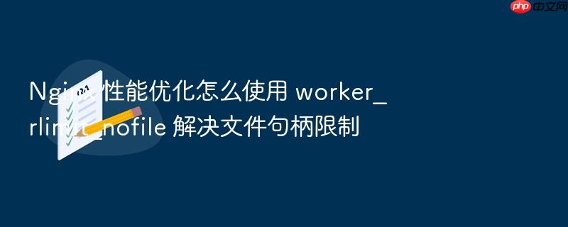 nginx 性能优化怎么使用 worker_rlimit_nofile 解决文件句柄限制