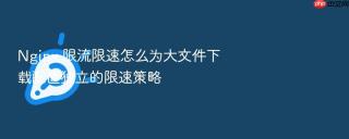 nginx 限流限速怎么为大文件下载配置独立的限速策略