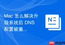 Mac 怎么解决升级系统后 DNS 配置被重置的问题