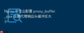 nginx 中怎么配置 proxy_buffer_size 设置代理响应头缓冲区大小