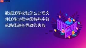 数据迁移校验怎么处理文件迁移过程中因特殊字符或路径超长导致的失败
