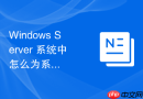 Windows Server 系统中怎么为系统管理员账户配置专属的环境变量