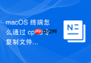 macOS 终端怎么通过 cp 命令复制文件和文件夹
