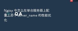 nginx 中怎么在单台服务器上配置上百个 server_name 的性能优化