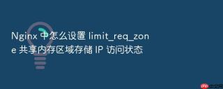 nginx 中怎么设置 limit_req_zone 共享内存区域存储 ip 访问状态