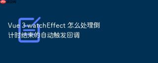 vue 3 watcheffect 怎么处理倒计时结束的自动触发回调