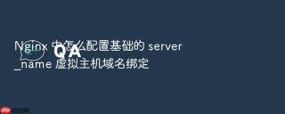 nginx 中怎么配置基础的 server_name 虚拟主机域名绑定