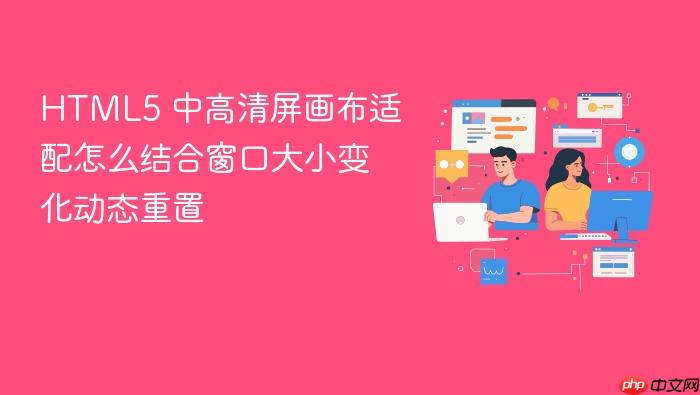 html5 中高清屏画布适配怎么结合窗口大小变化动态重置