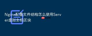 nginx配置文件结构怎么使用server虚拟主机区块