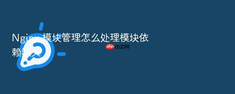 nginx 模块管理怎么处理模块依赖缺失