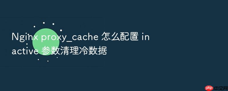 nginx proxy_cache 怎么配置 inactive 参数清理冷数据