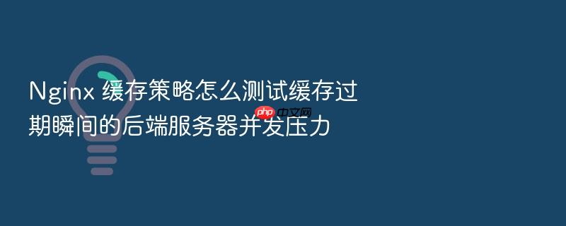 nginx 缓存策略怎么测试缓存过期瞬间的后端服务器并发压力