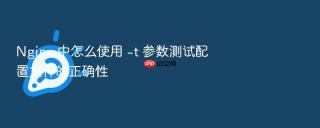 Nginx 中怎么使用 -t 参数测试配置文件的正确性