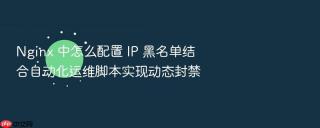 nginx 中怎么配置 ip 黑名单结合自动化运维脚本实现动态封禁