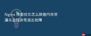 Nginx 性能优化怎么排查内存泄漏与进程异常退出故障