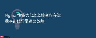 nginx 性能优化怎么排查内存泄漏与进程异常退出故障
