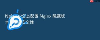 Nginx 中怎么配置 Nginx 隐藏版本号提升安全性