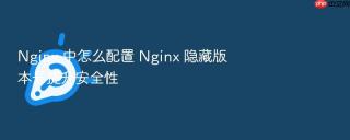 Nginx 中怎么配置 Nginx 隐藏版本号提升安全性