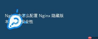 nginx 中怎么配置 nginx 隐藏版本号提升安全性