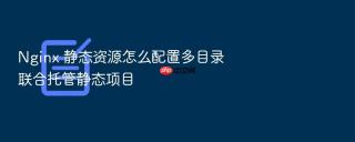 nginx 静态资源怎么配置多目录联合托管静态项目