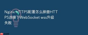 Nginx HTTPS配置怎么排查HTTPS连接下WebSocket wss升级失败