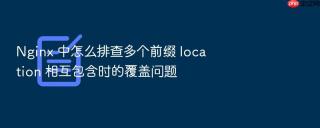 Nginx 中怎么排查多个前缀 location 相互包含时的覆盖问题