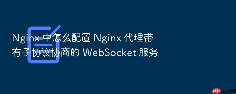 nginx 中怎么配置 nginx 代理带有子协议协商的 websocket 服务