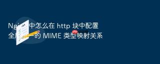 nginx 中怎么在 http 块中配置全局统一的 mime 类型映射关系