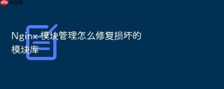 nginx 模块管理怎么修复损坏的模块库