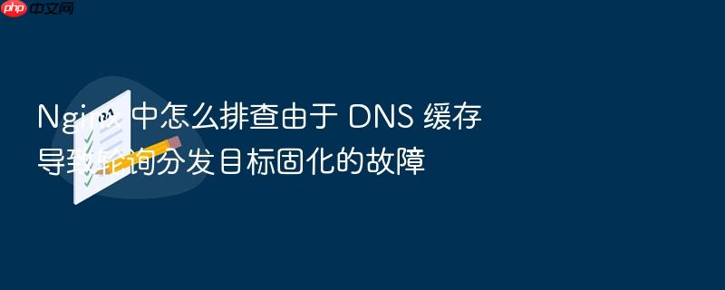 nginx 中怎么排查由于 dns 缓存导致轮询分发目标固化的故障